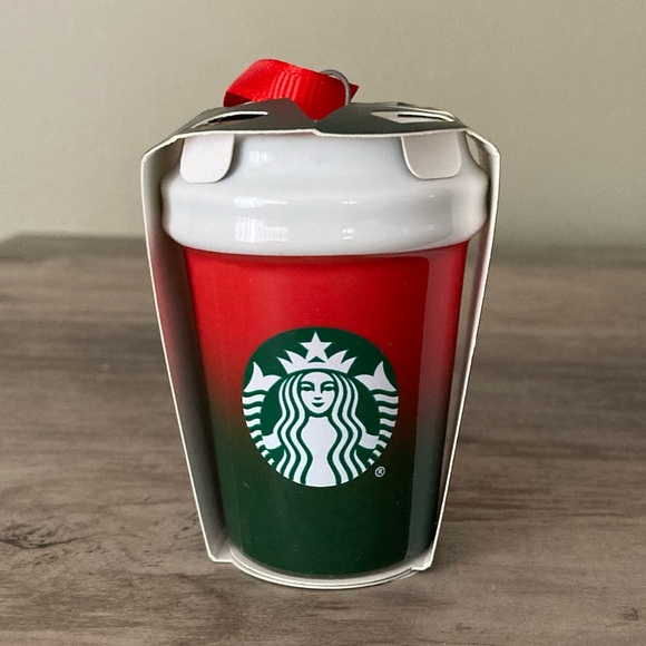 STARBUCKS Red and Green Ornament and Hot Cup Set - Picture 6 of 8